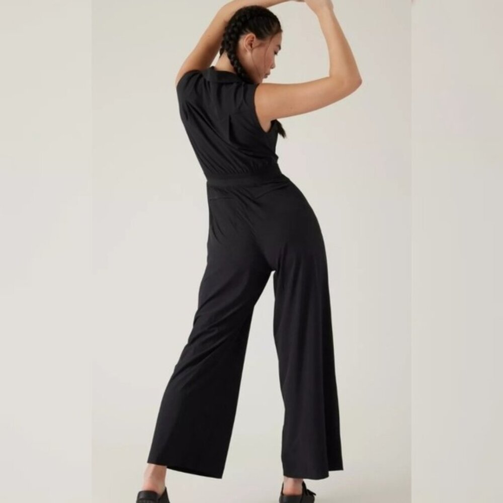 ATHLETA Brooklyn Heights Wide Leg Jumpsuit Size 2 - Picture 2 of 13